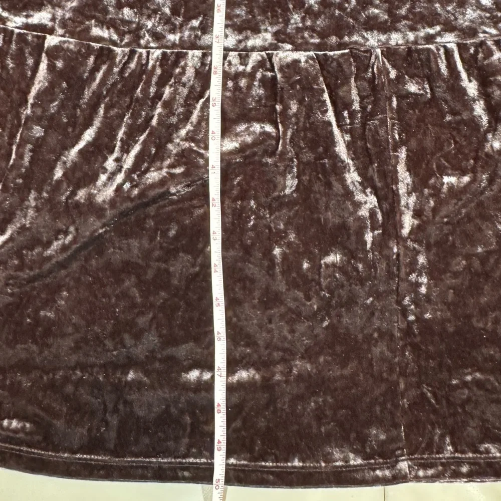 Belle Boho by Kim Gravel Crushed Velvet Tiered Maxi Dress in Espresso - Picture 9 of 9